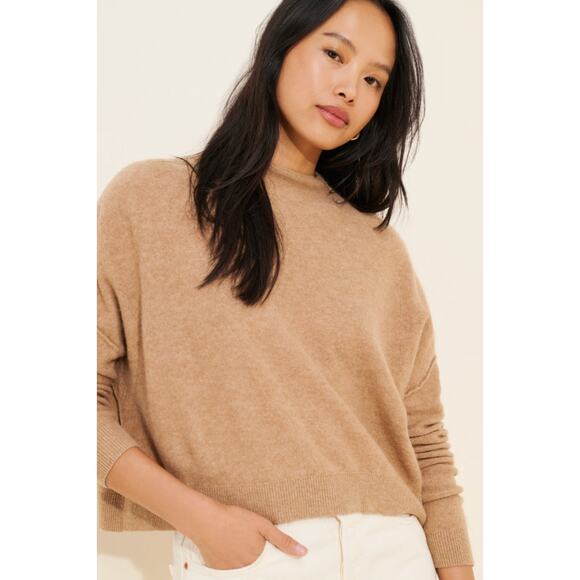 PILCRO by Anthropologie ALANI Cashmere Mock Neck Sweater-XS